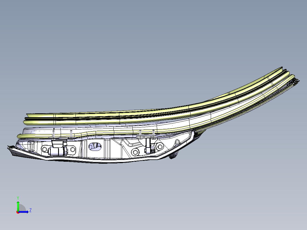 汽车车门及升降器总成设计 1760021左视图