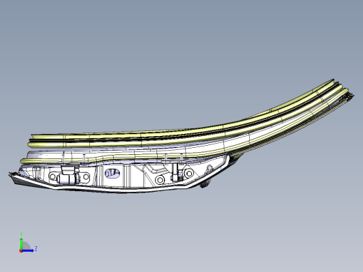 汽车车门及升降器总成设计 1760021左视缩略图