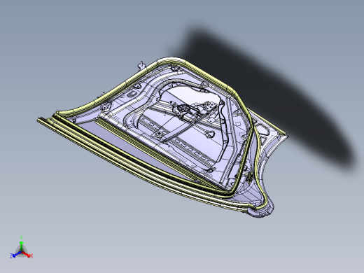 汽车车门及升降器总成设计 1760021正等轴测缩略图