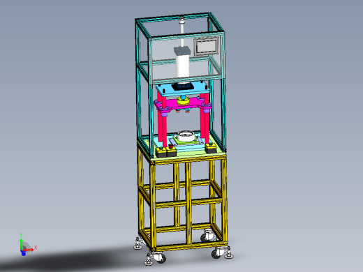 燃油泵法兰支撑杆压装设备