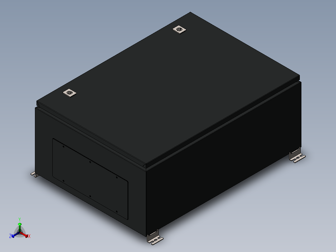 电箱500x700x280正等轴测图