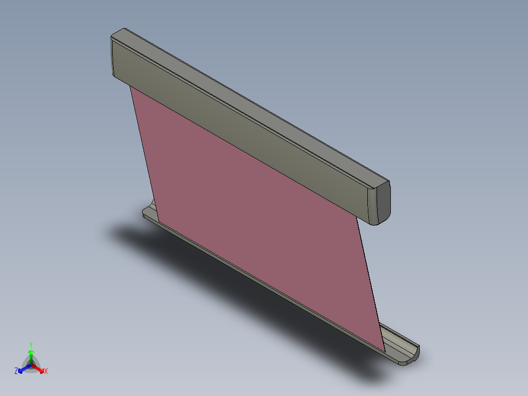 遮阳棚正等轴测图