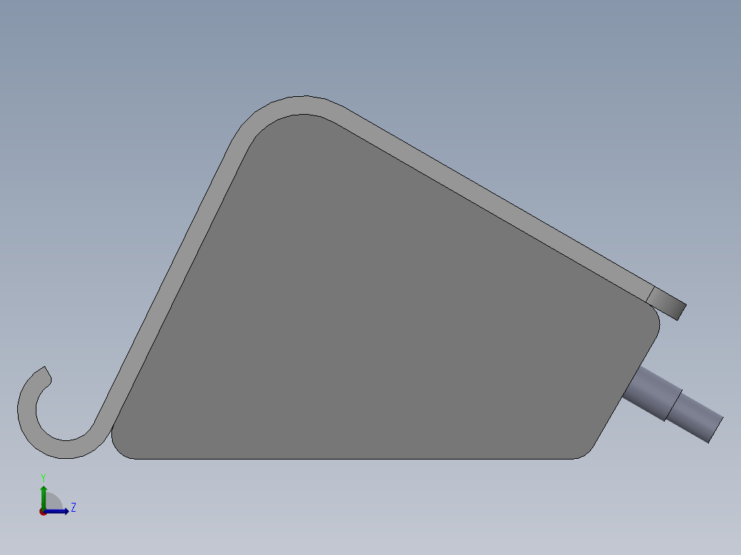 usb集线器3d设计14左视图
