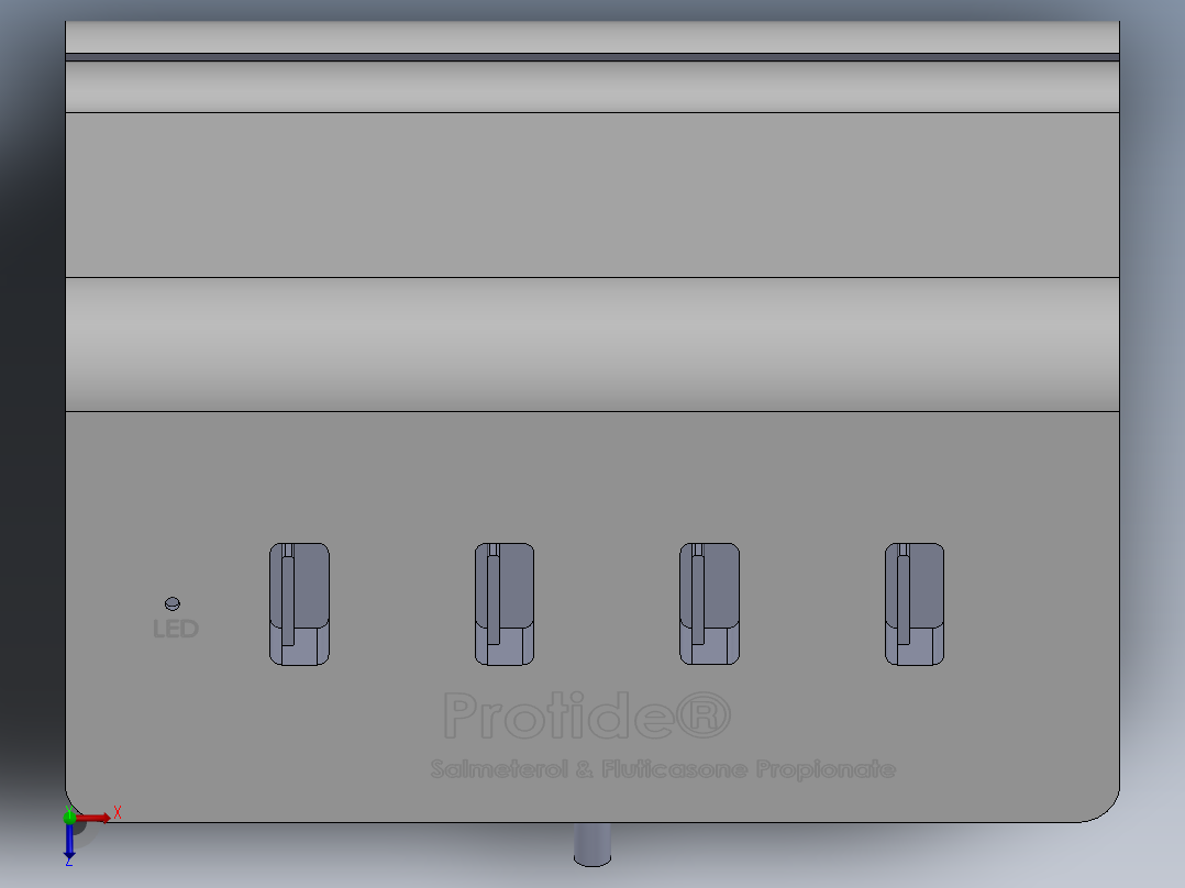 usb集线器3d设计14俯视图