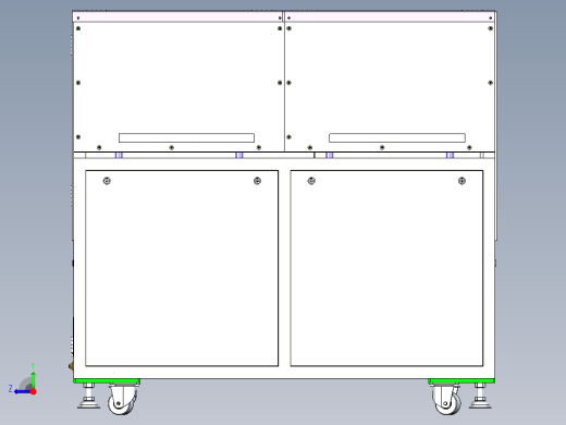 非标装配设备外框总成设计右视缩略图