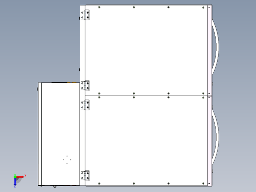 非标装配设备外框总成设计俯视缩略图