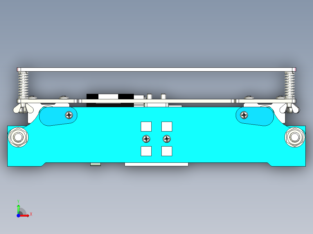 伺服平移机构设计前视图