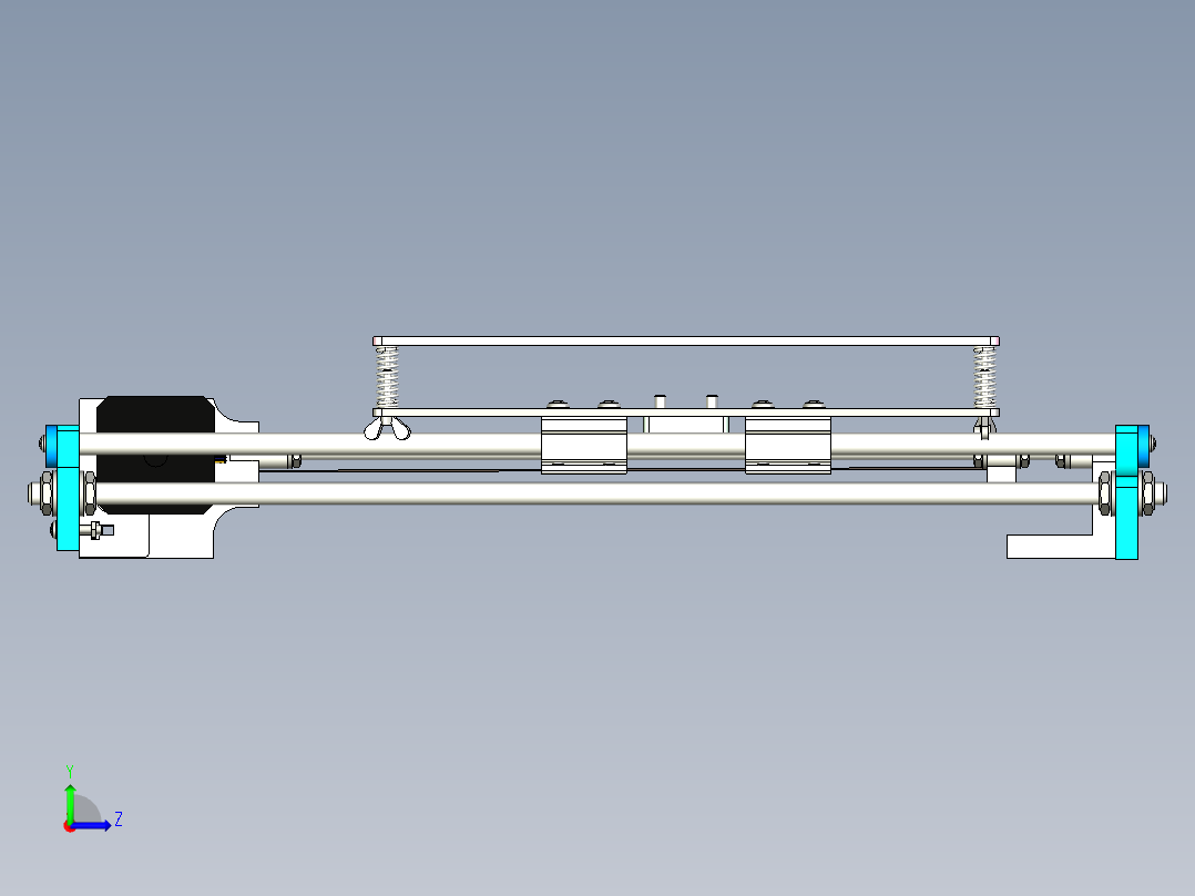 伺服平移机构设计左视图