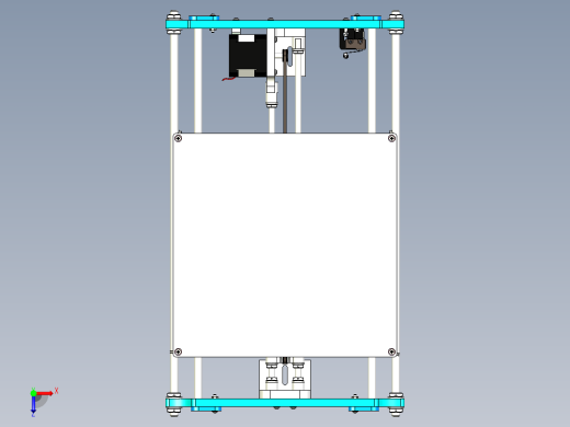 伺服平移机构设计俯视缩略图