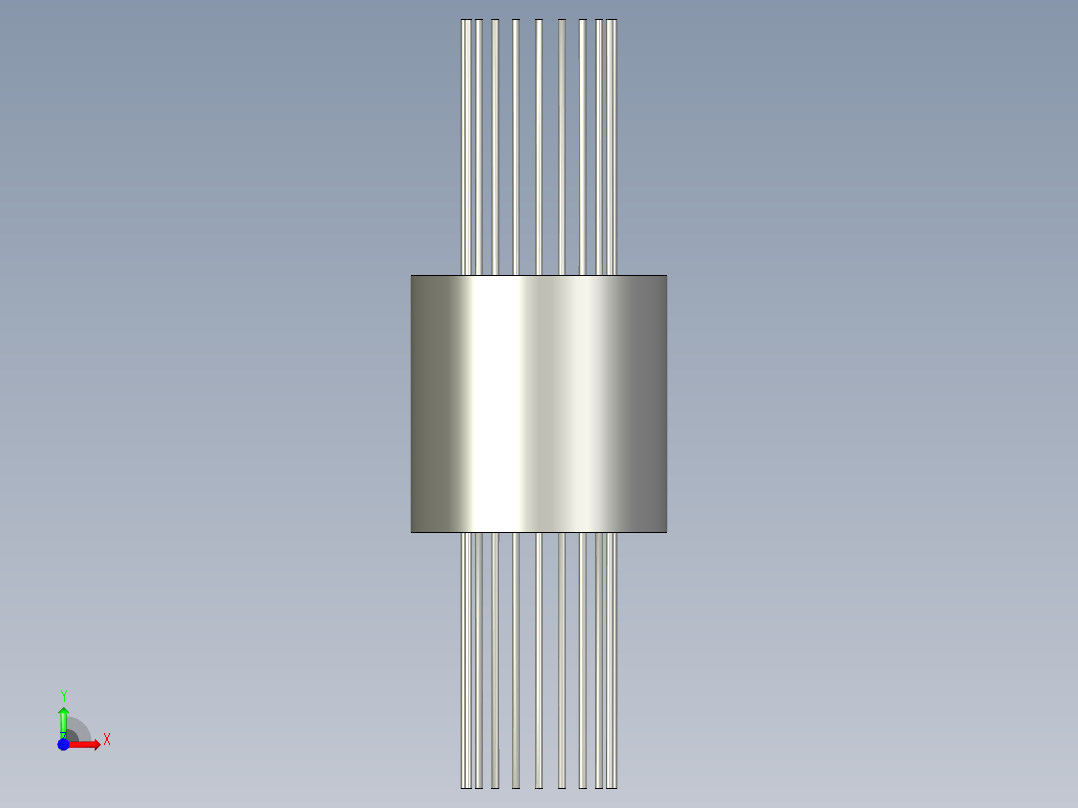 烧水壶盖自动检测设备设计-导电旋转环前视图