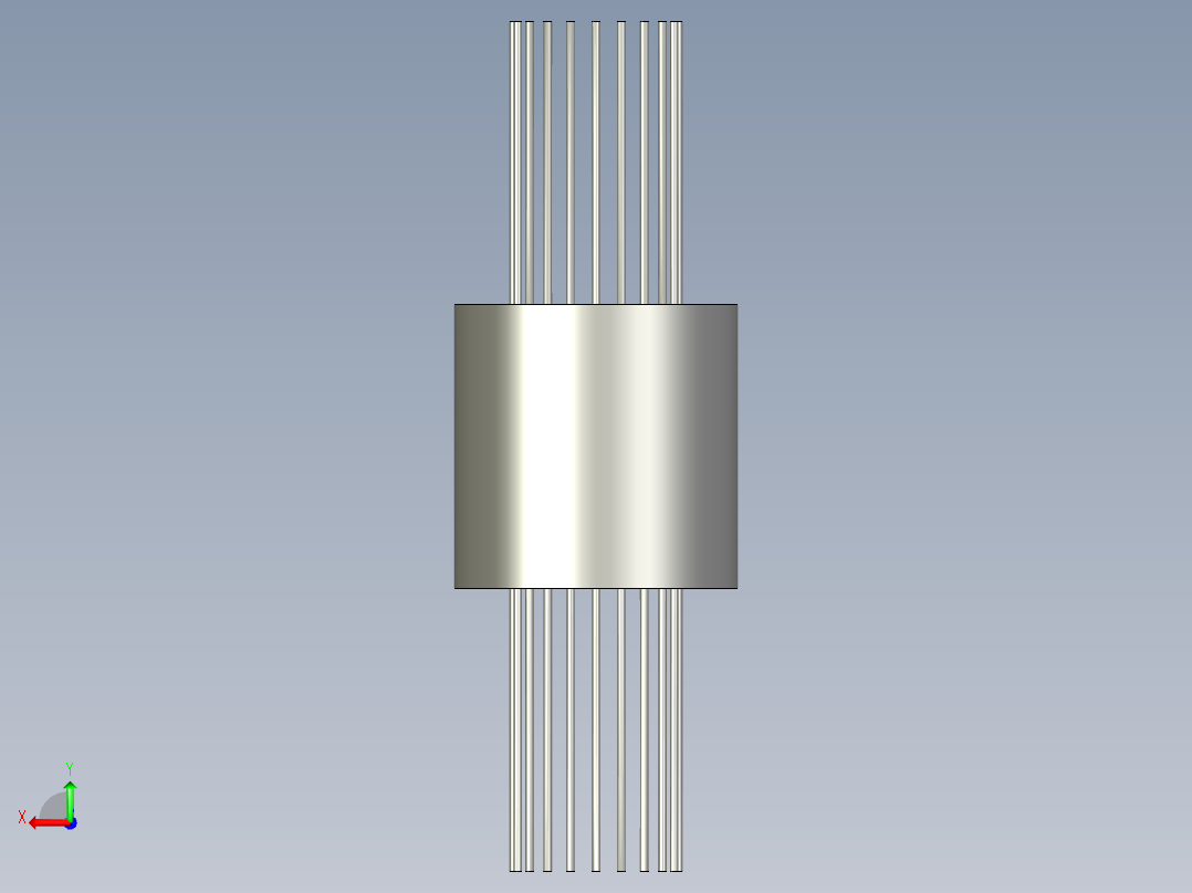 烧水壶盖自动检测设备设计-导电旋转环后视图