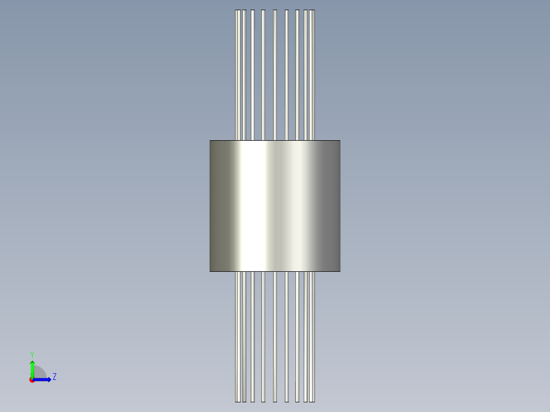 烧水壶盖自动检测设备设计-导电旋转环左视图