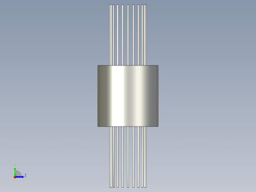 烧水壶盖自动检测设备设计-导电旋转环左视缩略图