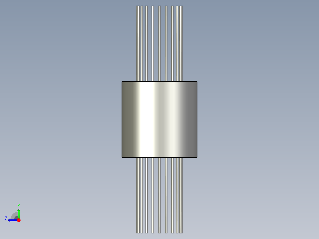 烧水壶盖自动检测设备设计-导电旋转环右视图