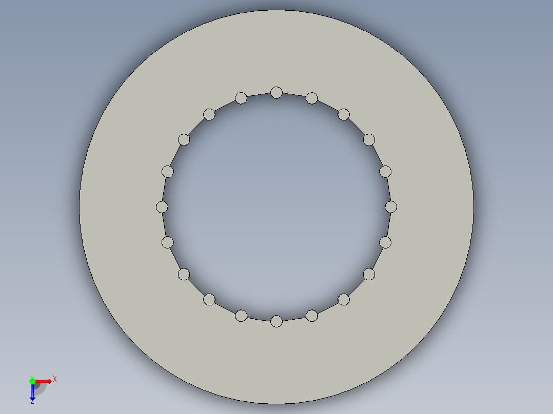 烧水壶盖自动检测设备设计-导电旋转环俯视图