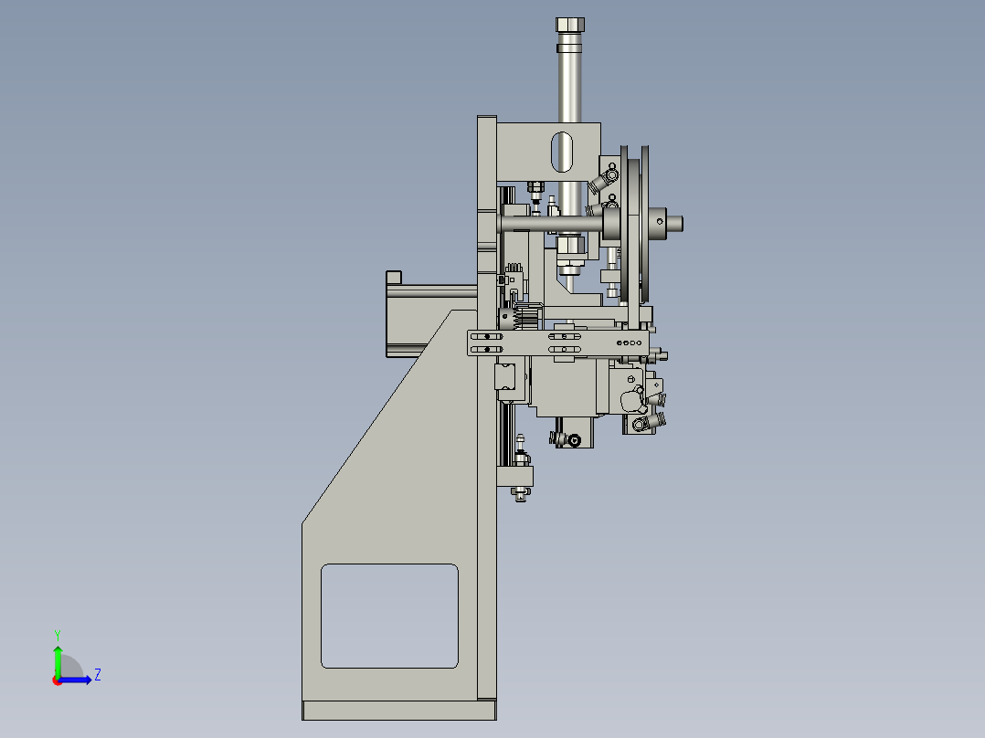 MA02804-03贴尾胶机构左视图