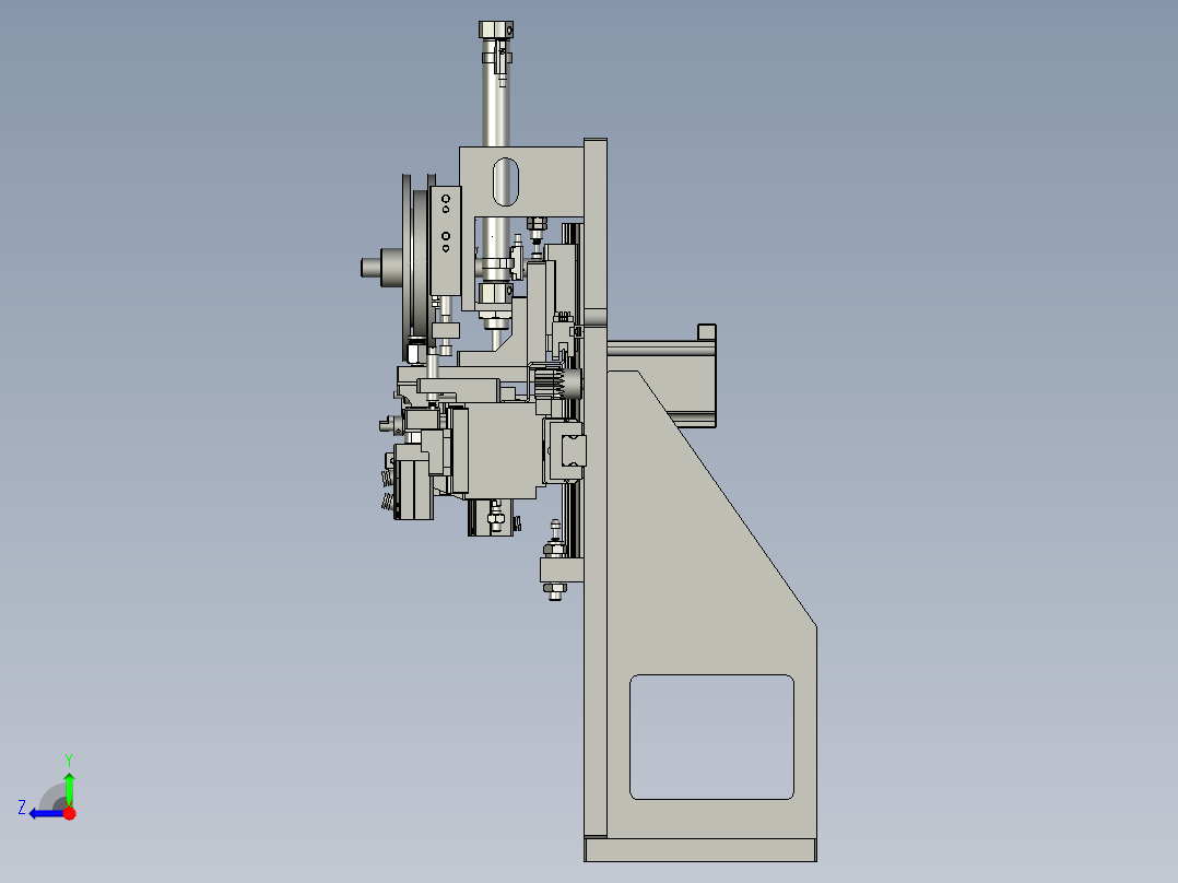 MA02804-03贴尾胶机构右视图