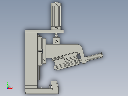 冲孔机装配体前视缩略图