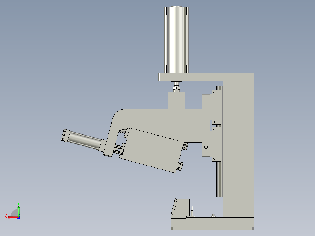 冲孔机装配体后视图