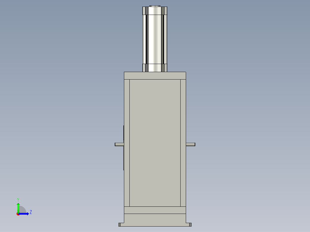 冲孔机装配体左视图