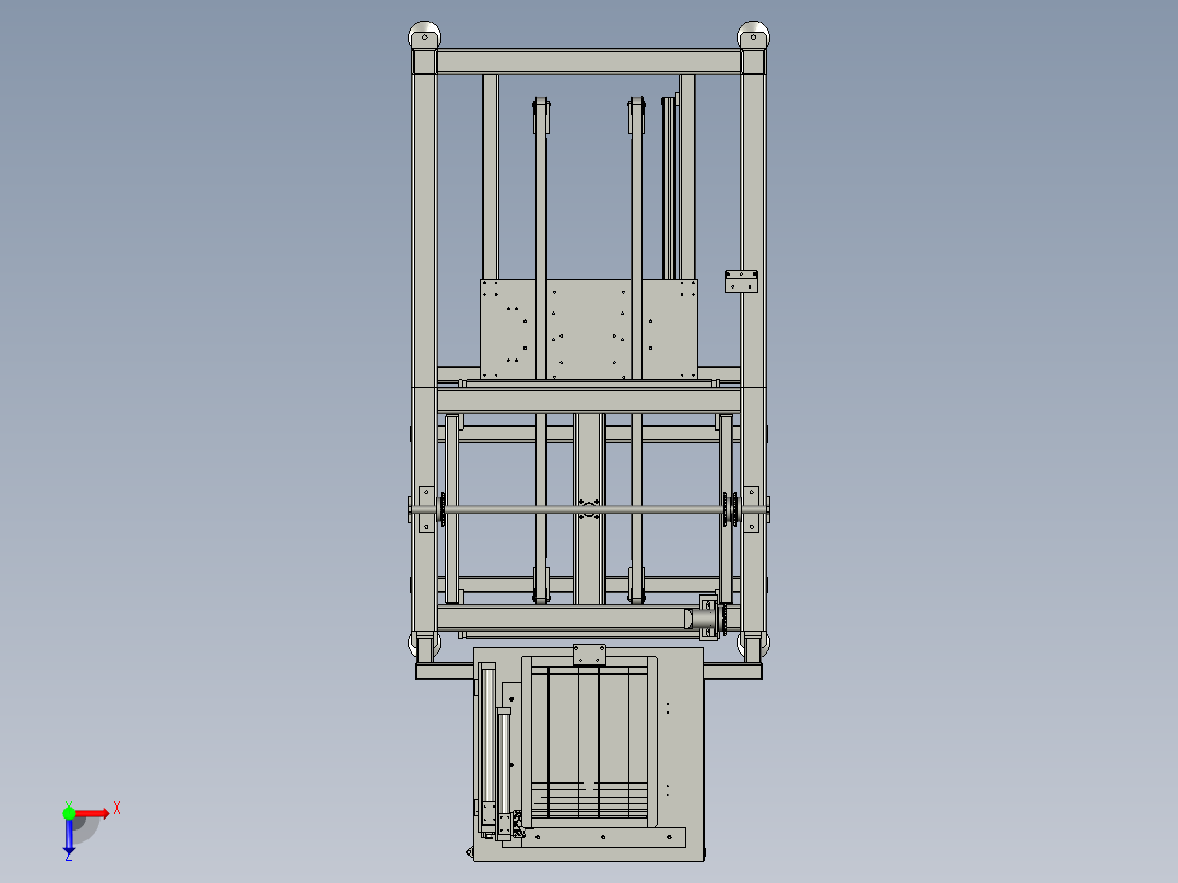 清洗--吹风--装置俯视图