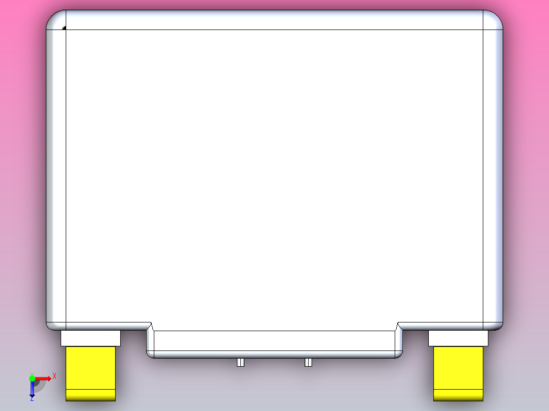 动力电池模型设计俯视图