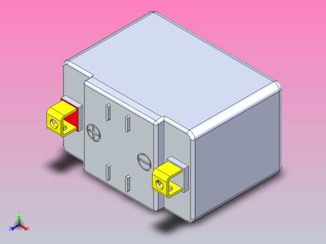 动力电池模型设计正等轴测图