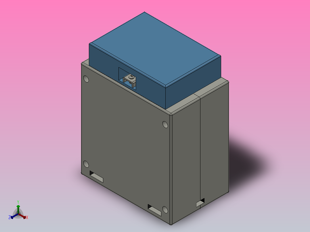 CJH(BH)-0.66系列接线式J型电流互感器[CJH(BH)-0.66-30J]正等轴测图