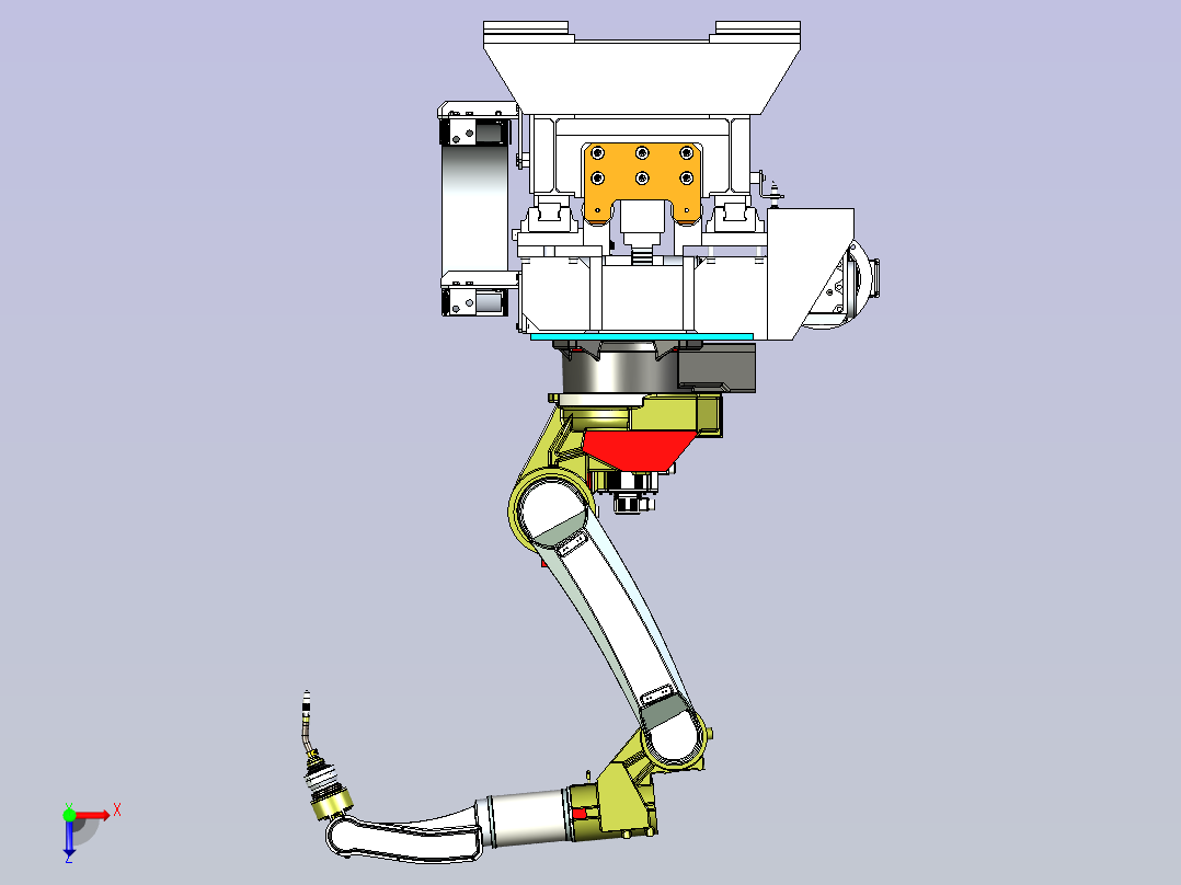 双机器人行走焊接设计俯视图