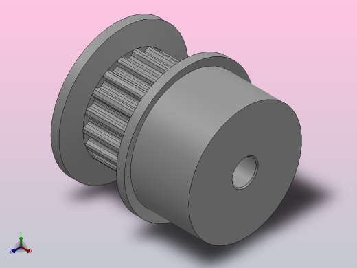 大凸缘型梯形齿同步带轮MXL型_SMXLCC-18-019-dc3-A