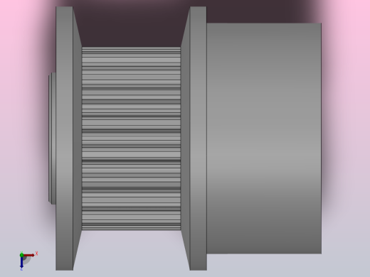 大凸缘型梯形齿同步带轮MXL型_SMXLCC-18-019-dc3-A俯视缩略图