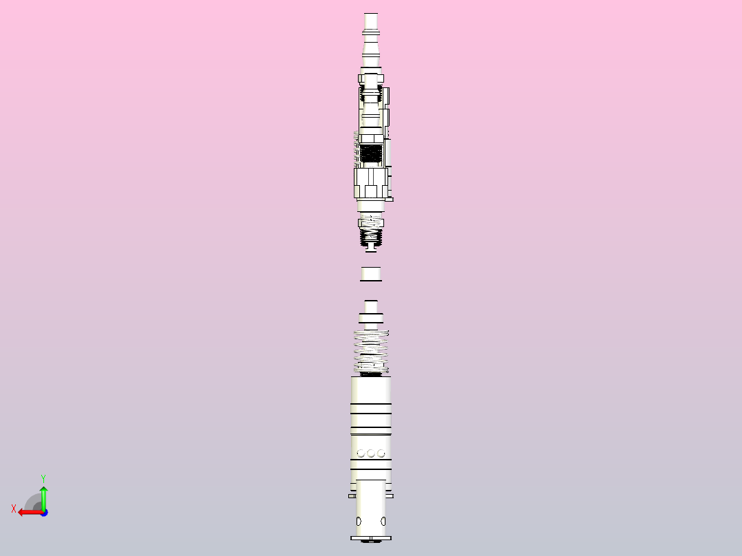 1-4 BSPT气动航空联轴器后视图