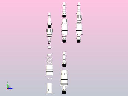 1-4 BSPT气动航空联轴器左视缩略图