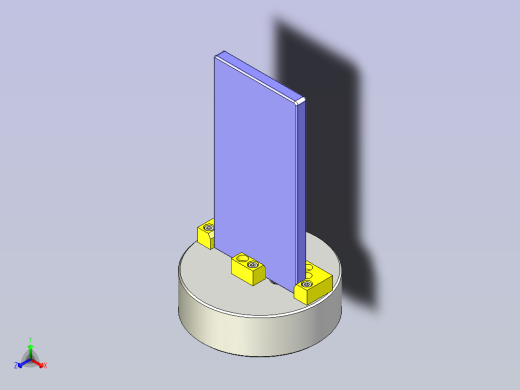 一种简单构成旋转托盘3D图纸