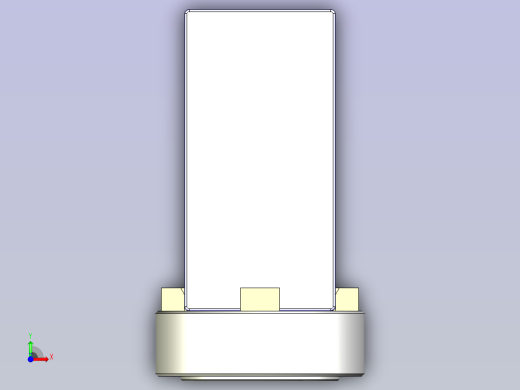 一种简单构成旋转托盘3D图纸前视缩略图