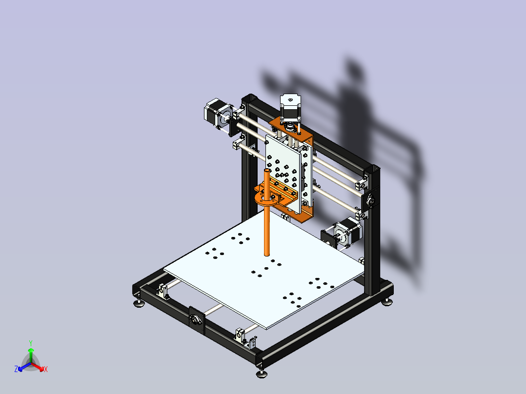 solidworks 3D打印机主视图