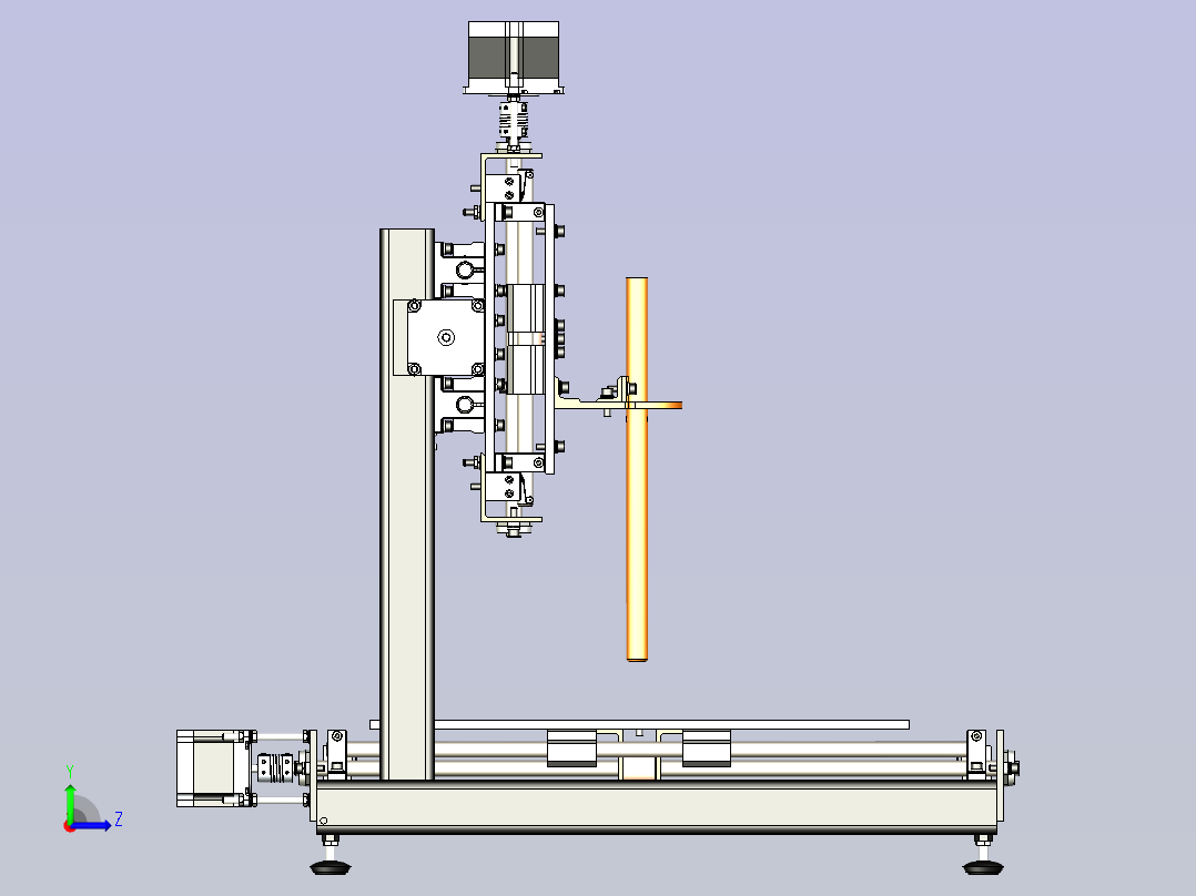 solidworks 3D打印机左视图
