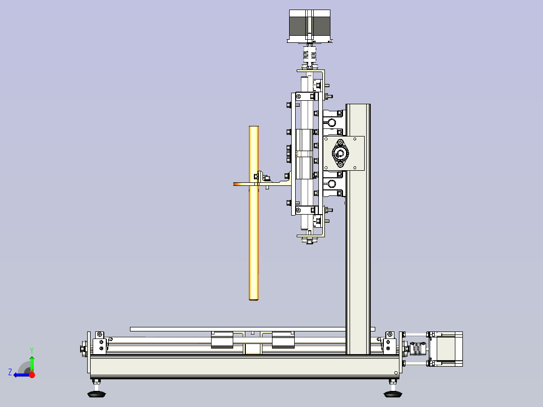 solidworks 3D打印机右视图