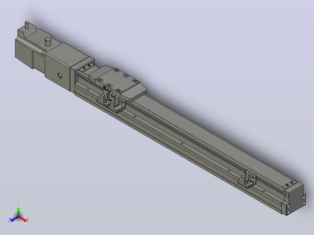 GTH4-L#-300-BC-M05-C3 GTH4内嵌式螺杆滑台 电机直连 TOYO模组滑台电缸主视图