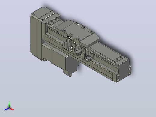 GTH4-L#-50-BM-M05-C3 GTH4内嵌式螺杆滑台 电机后折 TOYO模组