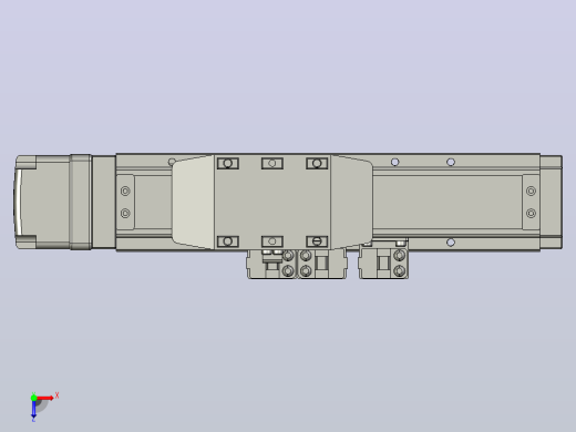 GTH4-L#-50-BM-M05-C3 GTH4内嵌式螺杆滑台 电机后折 TOYO模组俯视缩略图