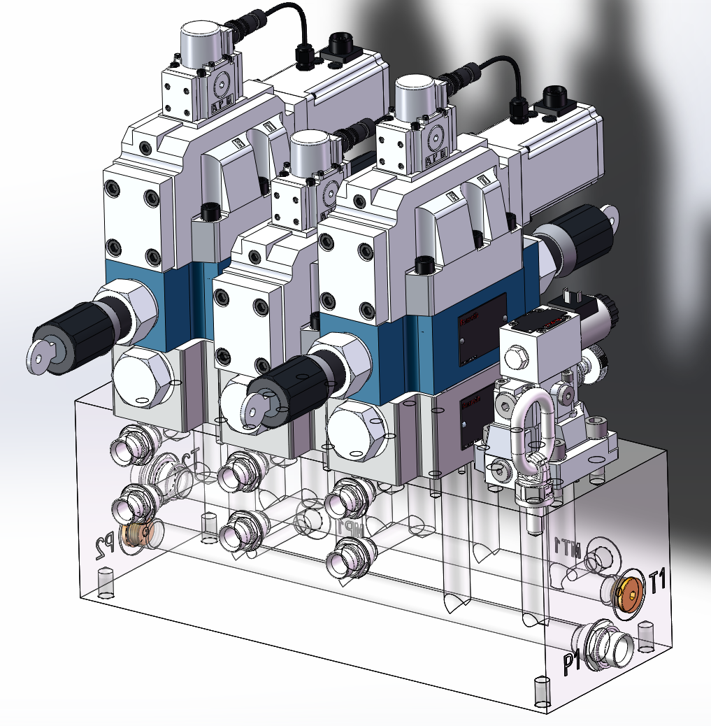 竖井掘进伞形钻机钻具推进液压系统设计（CAD+说明书）