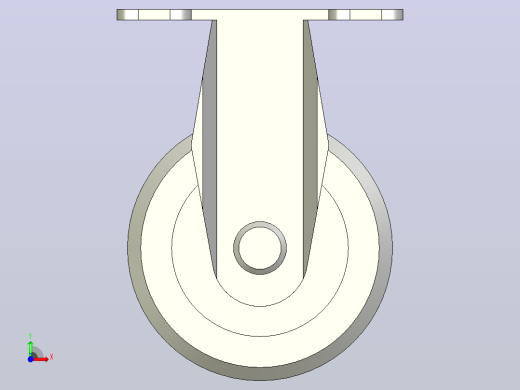 轻载型(20~40kg)固定型脚轮[CANG50-U]前视缩略图