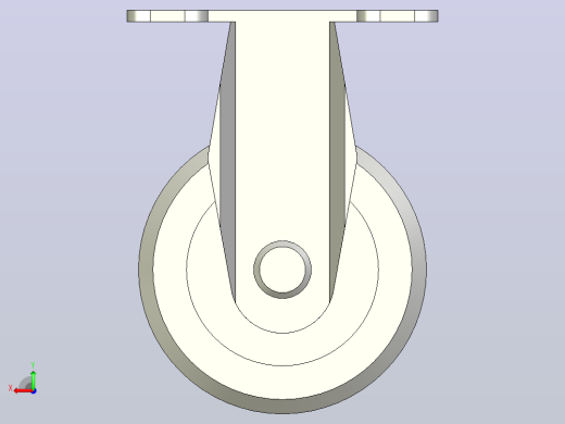 轻载型(20~40kg)固定型脚轮[CANG50-U]后视缩略图