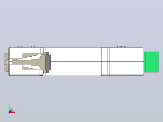 NU5-II-F 20-40-65 1P电涌保护器三维模型202307前视缩略图