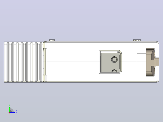 NU5-II-F 20-40-65 1P电涌保护器三维模型202307左视缩略图