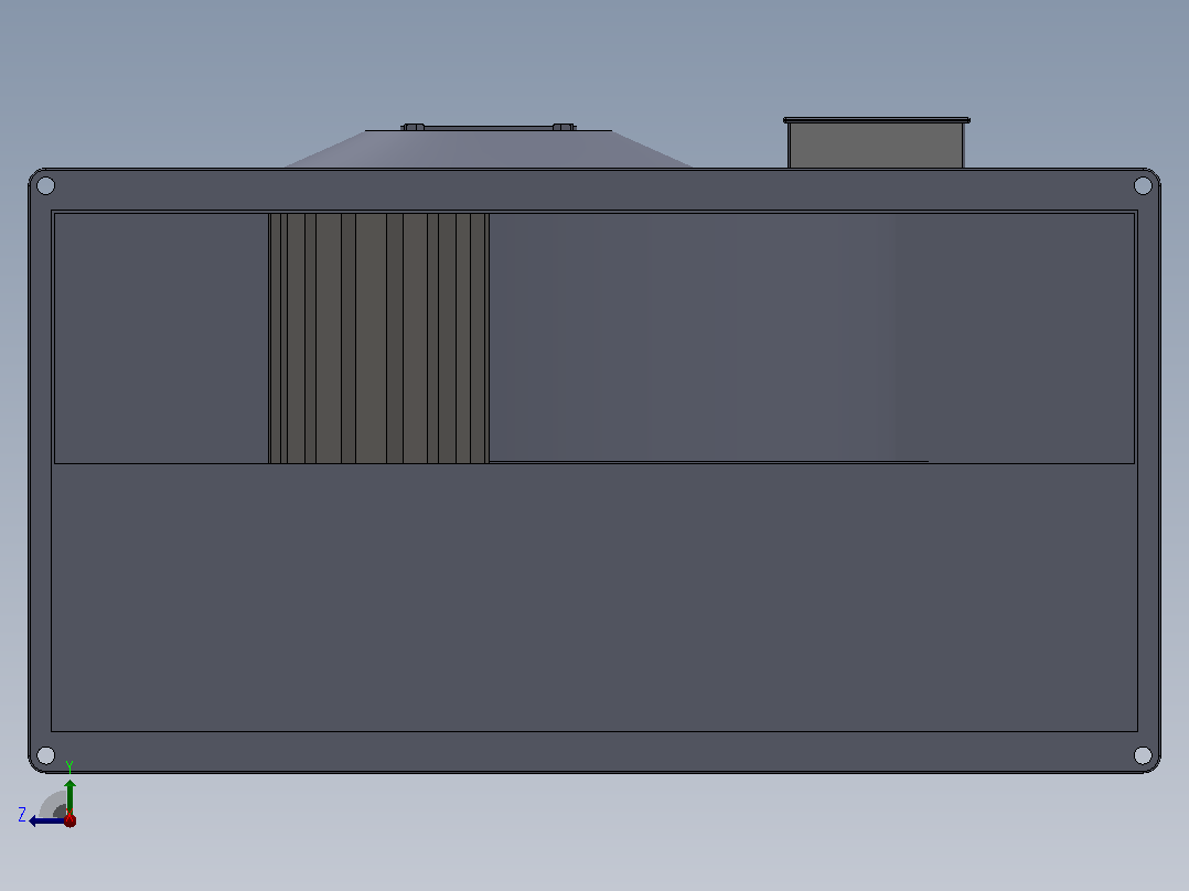 EKR600×300D1 EKR600×300F1方形管道风机[EKR600×300F1]右视图