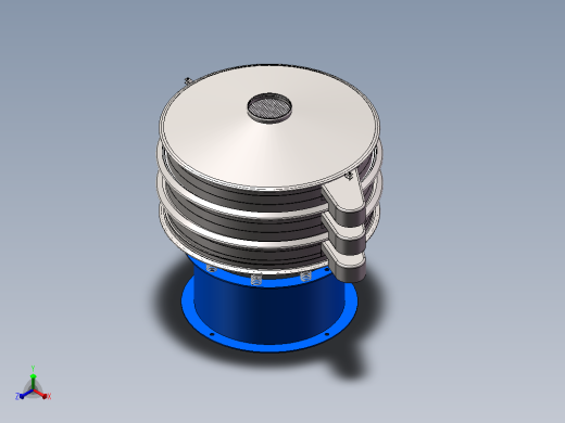 1000型旋振筛正等轴测缩略图