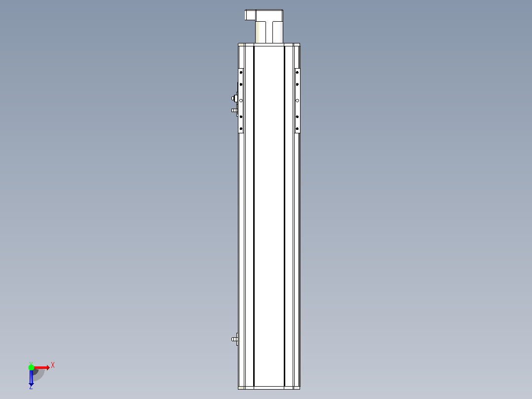 MTH14标准螺杆滑台[MTH14-L#-500-BC-P20-C3]俯视图