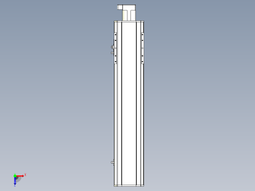 MTH14标准螺杆滑台[MTH14-L#-500-BC-P20-C3]俯视缩略图